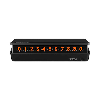 Автовизитка bcase TITA Temporary Parking Card  (Черный)