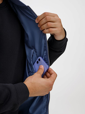 Жилет унисекс Warmbridge, синий (джинс)