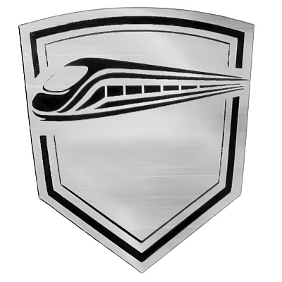 Шильд-наклейка поезд, серебро (Серебристый) Шильд-наклейка поезд, серебро (Серебристый)