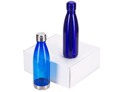 Подарочный набор с термосом и бутылкой Bottle set (Синий)