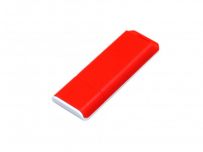 USB 2.0- флешка на 32 Гб с оригинальным двухцветным корпусом (Красный/белый)