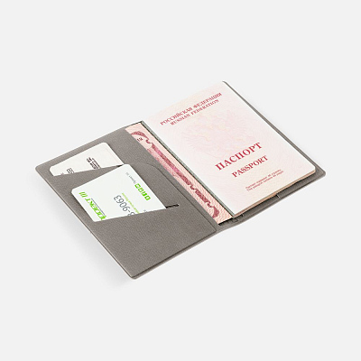 Обложка для паспорта Devon, серая