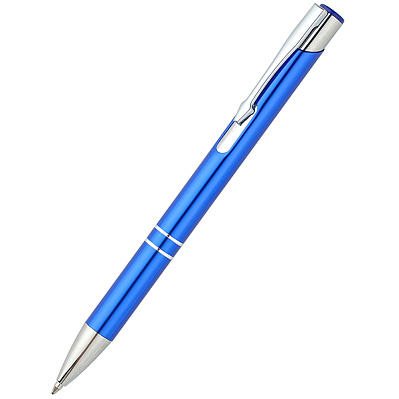 Ручка металлическая Holly, синяя (Синий)