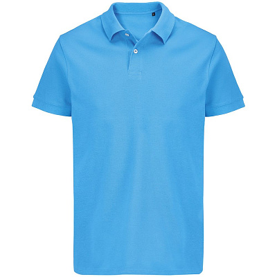 Рубашка поло унисекс Pacific, ярко-бирюзовая (Бирюзовый)
