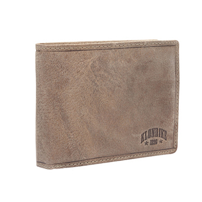 Бумажник KLONDIKE «Rob», натуральная кожа в коричневом цвете, 12,5 х 10 см