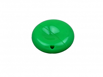 USB 2.0- флешка промо на 64 Гб круглой формы (Зеленый)