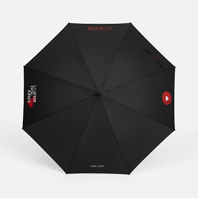 Зонт-трость Rainzee, черный