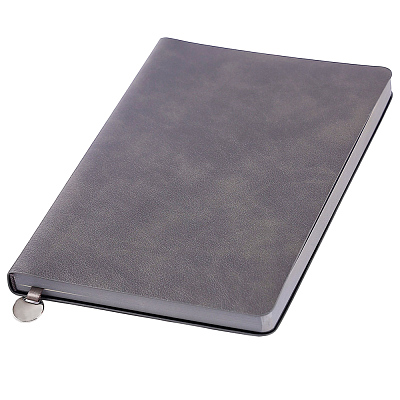 Ежедневник A5 недатированный Impero в мягком переплёте, темно-серый