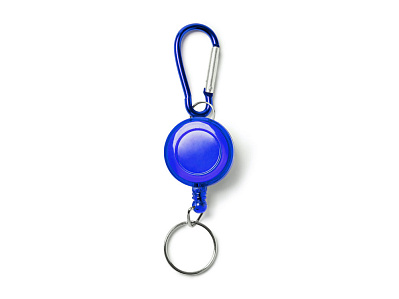 Брелок для ключей DOKI с карабином и выдвижным кольцом (Королевский синий)