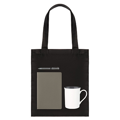 Подарочный набор Welcome pack  (шоппер, блокнот, ручка, кружка) (Серый)