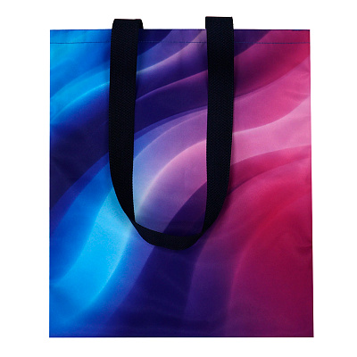 Сумка для покупок Élan с полноцветной печатью (Синий) Сумка для покупок Élan с полноцветной печатью (Синий)