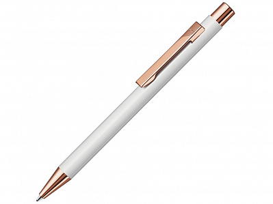 Ручка шариковая металлическая Straight Ro Go (Белый/золотистый)