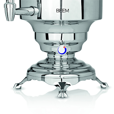 Самовар BEEM модель Romanov, 5 литров, серебристый