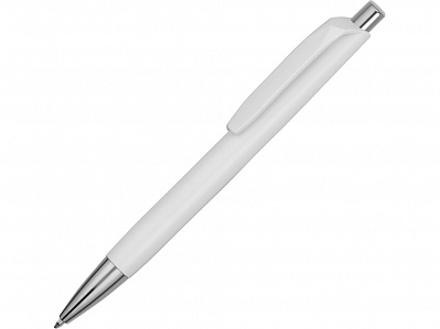 Ручка пластиковая шариковая Gage (Белый/матовый/серебристый)