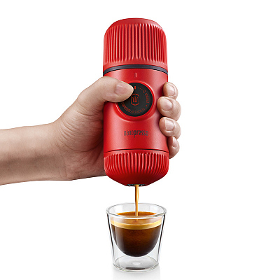 Ручная мини-кофемашина WACACO Nanopresso, оранжевый