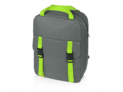 Рюкзак Lock с отделением для ноутбука (Серый/зеленое яблоко)