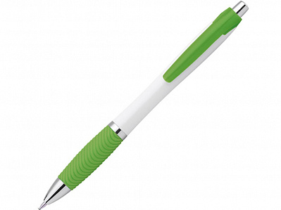 Шариковая ручка с противоскользящим покрытием DARBY (Зеленое яблоко)