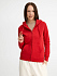Толстовка женская на молнии с капюшоном Seven Women, красная - Фото 4