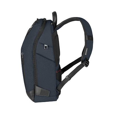 Рюкзак VICTORINOX Architecture Urban2 City Backpack 14'', синий, полиэстер / кожа, 30x19x42 см, 17 л