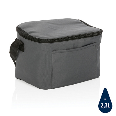 Легкая сумка-холодильник Impact из RPET AWARE™ (Темно-серый;)