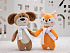 Мягкая игрушка Beastie Toys, собачка с белым шарфом - Фото 7