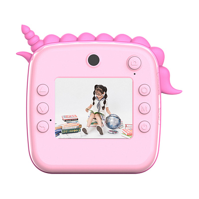 Детская камера c печатью фотографий Kid Joy Print Cam P23, розовый