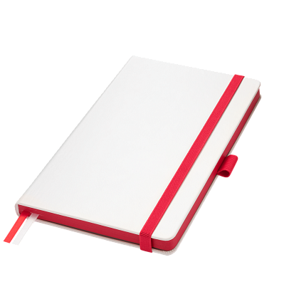 Ежедневник Arctic недатированный, белый/красный (Белый, серый, бежевый, красный)