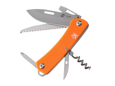 Нож перочинный, 103 мм, 10 функции (Оранжевый)