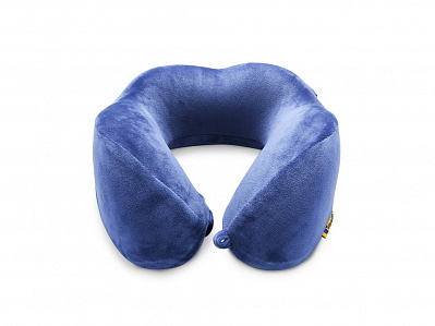 Подушка для путешествий с эффектом памяти, с капюшоном Hooded Tranquility Pillow (Синий)