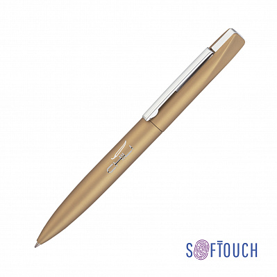 Ручка шариковая "Mercury", покрытие soft touch  (Золотистый)