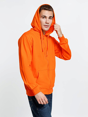 Толстовка на молнии с капюшоном Siverga 2.0, оранжевая