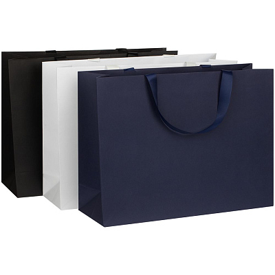 Пакет бумажный Manilla L, черный