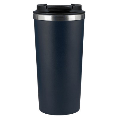 Термокружка вакуумная Палермо (Palermo), серая, матовая поверхность (Синий)