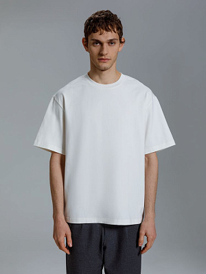 Футболка оверсайз Kangas, черная (Белый)