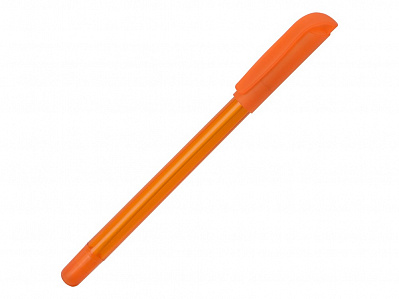 Ручка шариковая пластиковая Delta из переработанных контейнеров (Оранжевый)