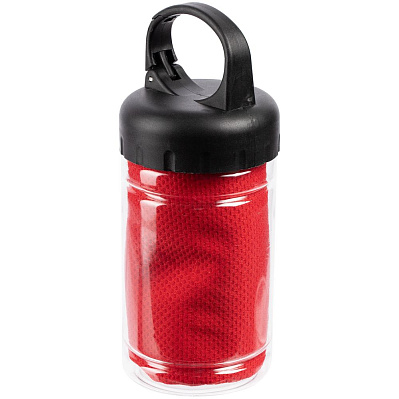 Охлаждающее полотенце Frio Mio в бутылке, красное (Красный)