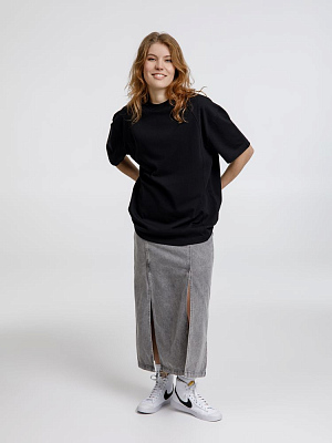 Футболка оверсайз унисекс Sideline, черная