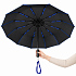 Автоматический противоштормовой складной зонт Altor с обвесом, синий - Фото 6