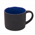 Кружка YASNA с покрытием SOFT-TOUCH, черный с синим, 310 мл, фарфор - Фото 1