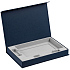 Коробка Silk с ложементом под ежедневник 13x21 см, флешку и ручку, синяя - Фото 2