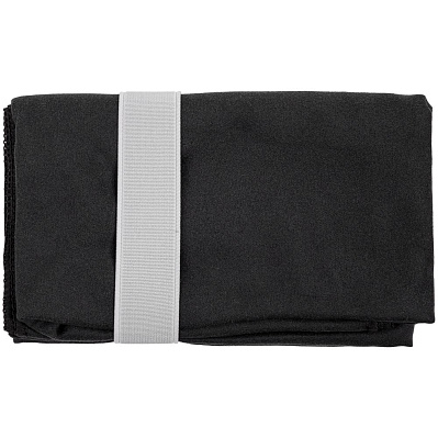 Спортивное полотенце Vigo Small, черное (Черный)
