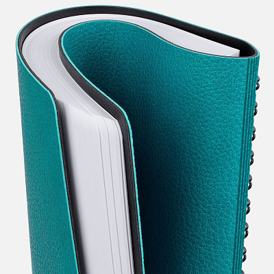 Ежедневник Strep Front на заказ, недатированный, бирюзовый