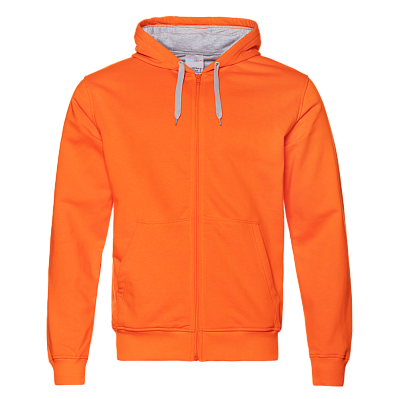 Толстовка мужская STAN с капюшоном на молнии футер с начёсом 280, 17 (Оранжевый)