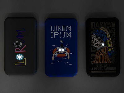 Аккумулятор Uniscend Starry с подсветкой, 5000 мАч, темно-серый