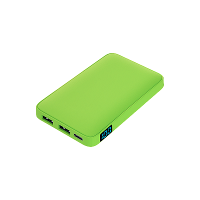 Внешний аккумулятор с подсветкой Анкор (Ancor) 5000 mAh, салатовый (Зеленый)