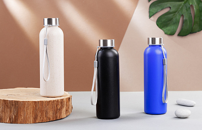 Бутылка для воды "Natural" 600 мл, синий