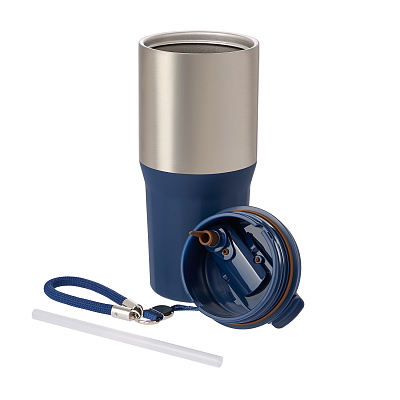 Термокружка вакуумная Авеню (Avenue), синяя