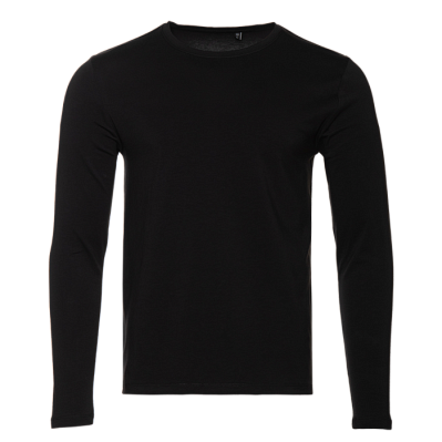 Футболка унисекс с длинным рукавом STAN хлопок/эластан 180, 35 (Чёрный)