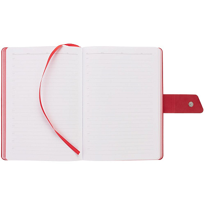 Ежедневник Boom, недатированный, черный с красным