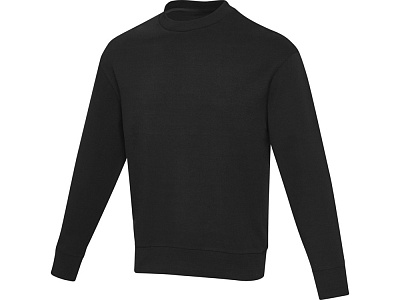 Свитер с круглым вырезом Jet из органического хлопка, унисекс (Чёрный)